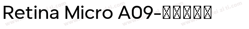 Retina Micro A09字体转换